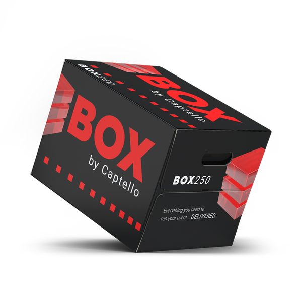 RENT | US Event BOX 250 | 5 Day Minimum – Event in a BOX by Captello